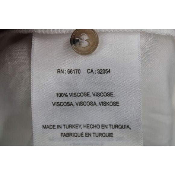 Maeve Anthropologie Tie Front Sandbridge Button Down Shirt Womens XS White NWT - Picture 13 of 13